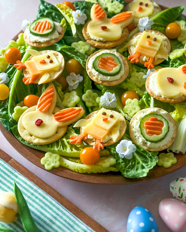 Easter Charcuterie Snack Board - Claire Bear Bites