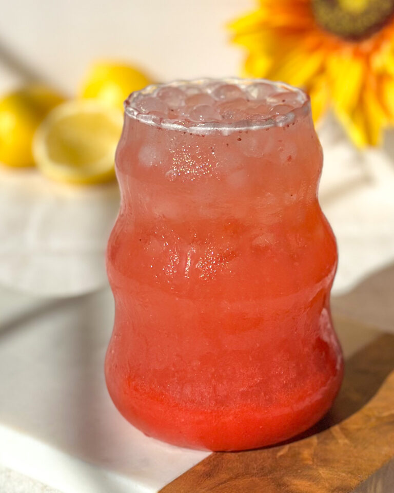 All natural strawberry electrolyte drink
